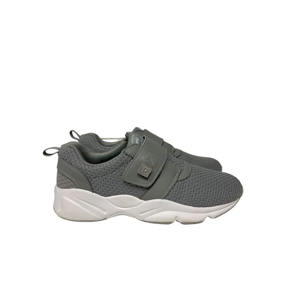 NEW! Propet Stability X Strap Women's Light Grey Shoes Sneaker Walker 9.5 AA